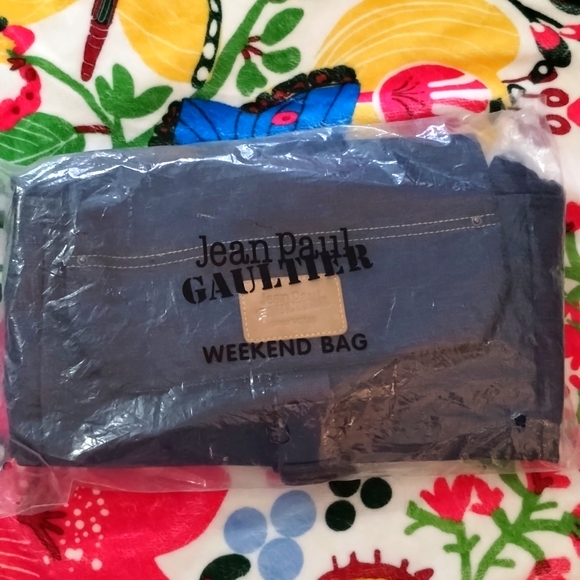 JEAN PAUL GAULTIER Denim Weekender Backpack NWT - Picture 4 of 10